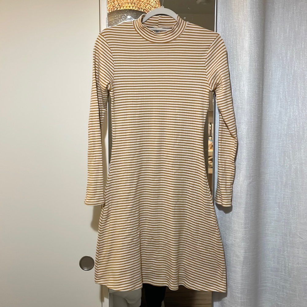 Vintage American Apparel ribbed mock neck dress